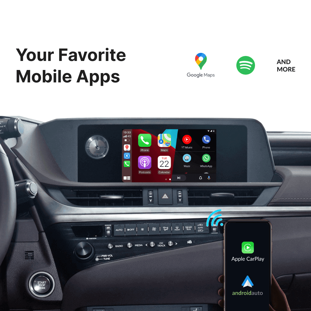 Lexus UX 2014-2020 — Wireless Apple CarPlay & Android Auto Module - Car Tech Studio