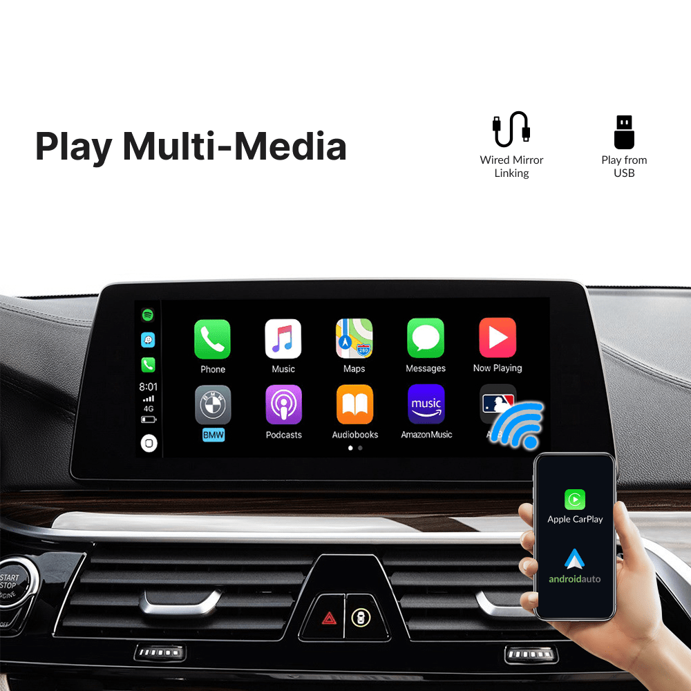 BMW Series 5 2009-2017 — Wireless Apple CarPlay & Android Auto Module - Car Tech Studio