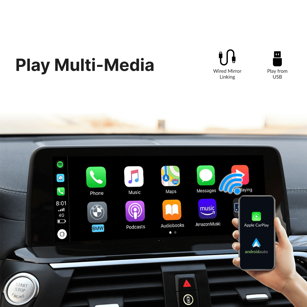 BMW X3 2009-2017 — Wireless Apple CarPlay & Android Auto Module - Car Tech Studio