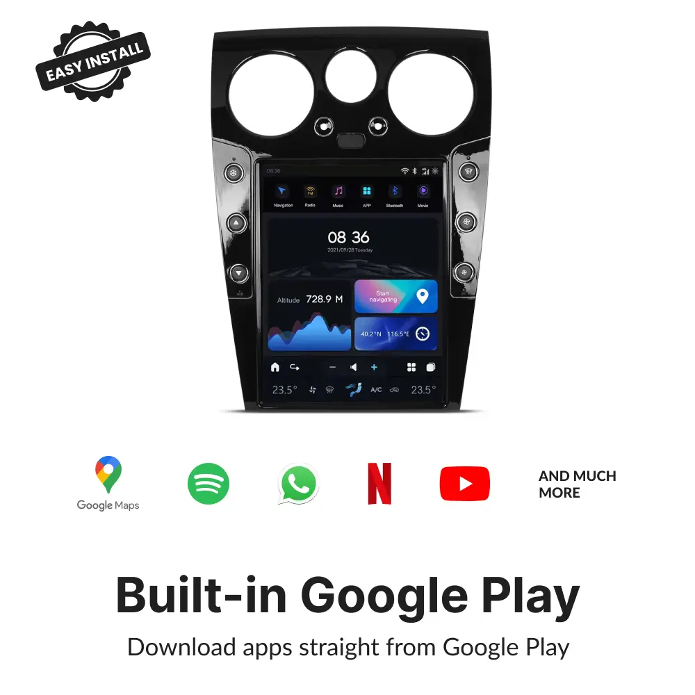 Bentley 2003-2019 — 12.1" Tesla-Style Apple Carplay Screen - Car Tech Studio