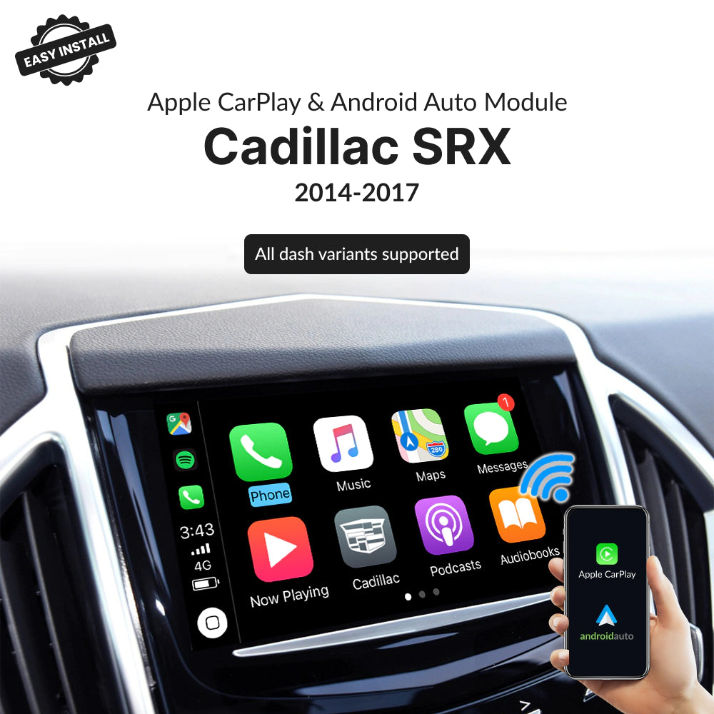 Cadillac SRX 2014-2017 | Wireless Apple CarPlay & Android Auto