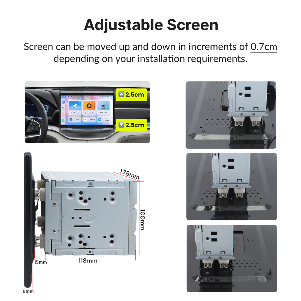 Premium Double Din 15.1” Universal Carplay & Android Auto Head Unit - Car Tech Studio