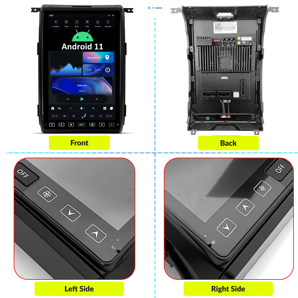 Ford F150 2009-2014 — 14.4" Tesla-Style Apple Carplay Screen - Car Tech Studio
