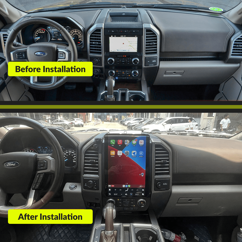 Ford F150 2015-2020 — 14.4" Tesla-Style Apple Carplay Screen - Car Tech Studio