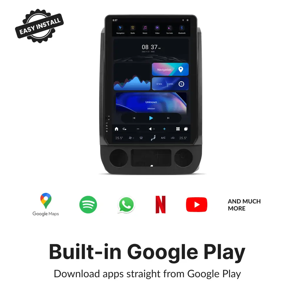 Ford F150 2015-2020 — 14.4" Tesla-Style Apple Carplay Screen - Car Tech Studio