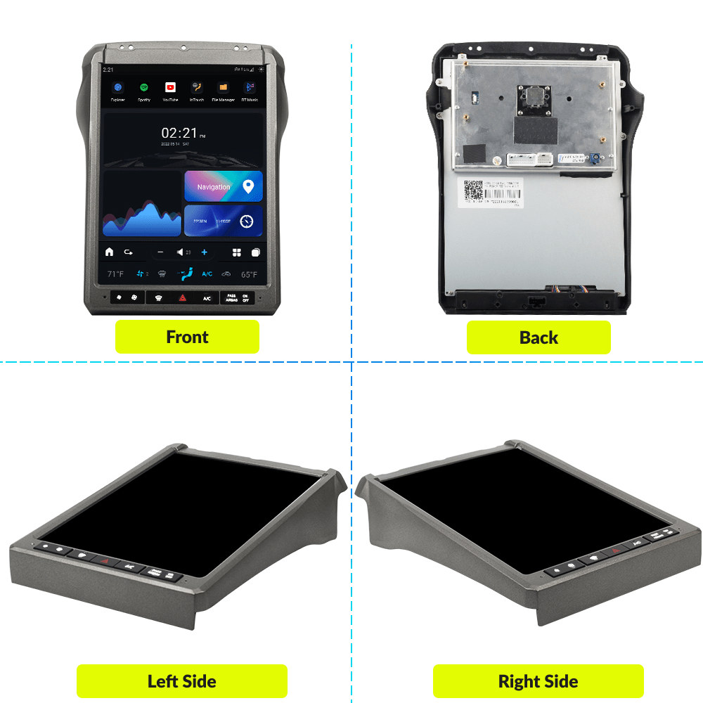 Ford F250/350/450/650 2011-2016 — 12.1" Tesla-Style Apple Carplay Screen - Car Tech Studio