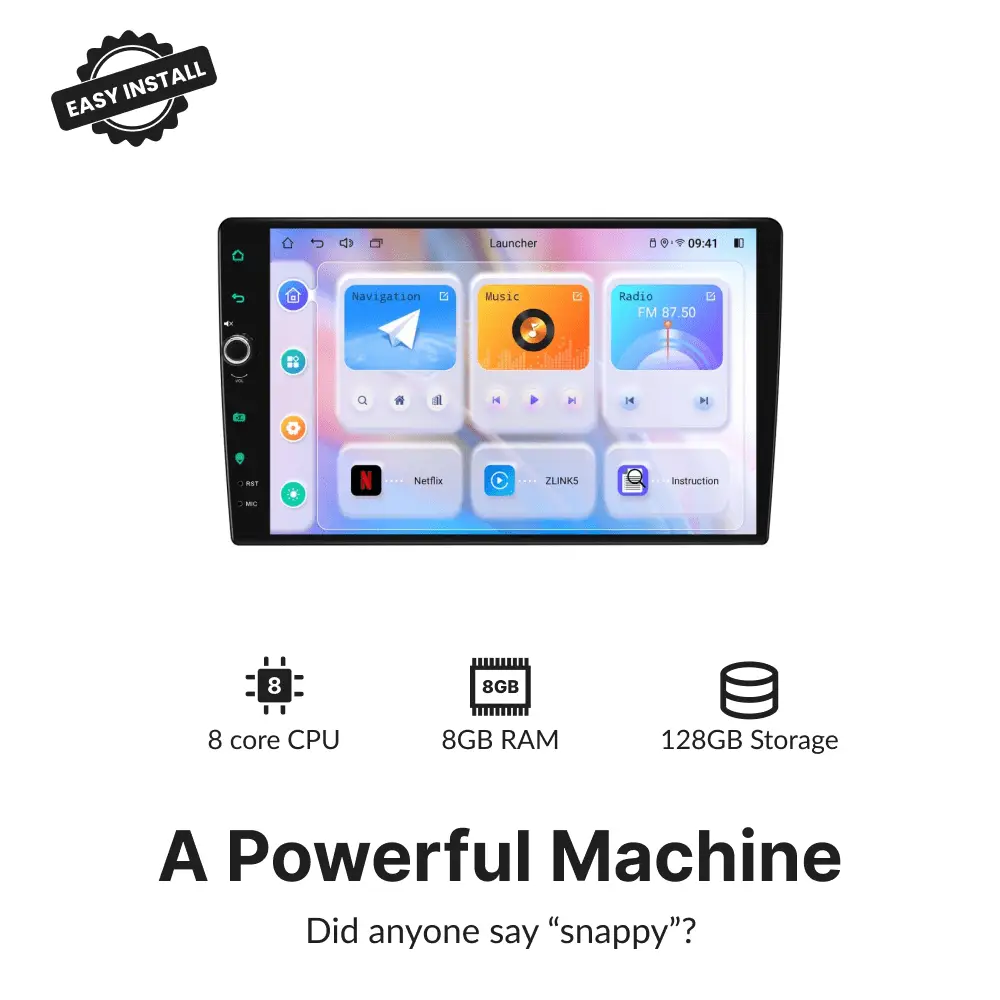 Ford Focus 2007-2011 — Premium 10.1” Carplay & Android Auto Head Unit With Volume Knob - Car Tech Studio