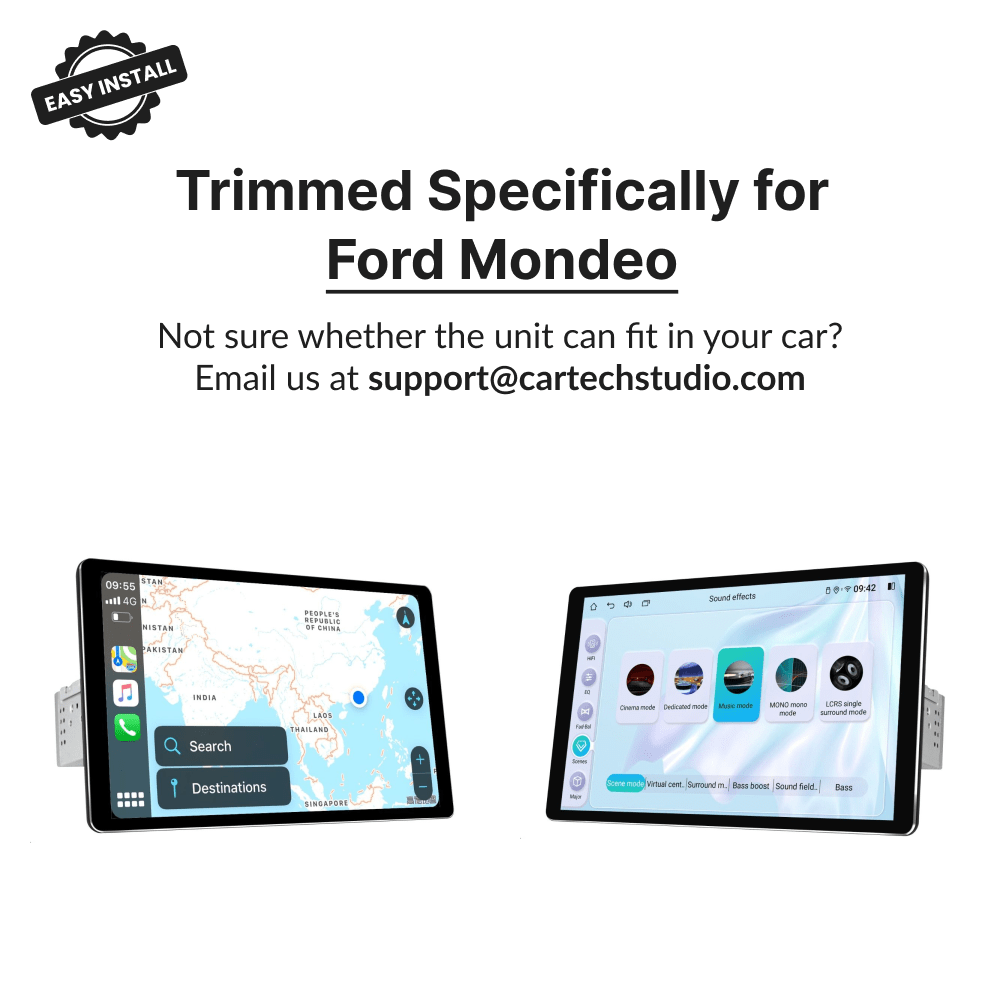Ford Mondeo 2007-2011 — Premium 10.1” Ultrathin Carplay & Android Auto Head Unit - Car Tech Studio