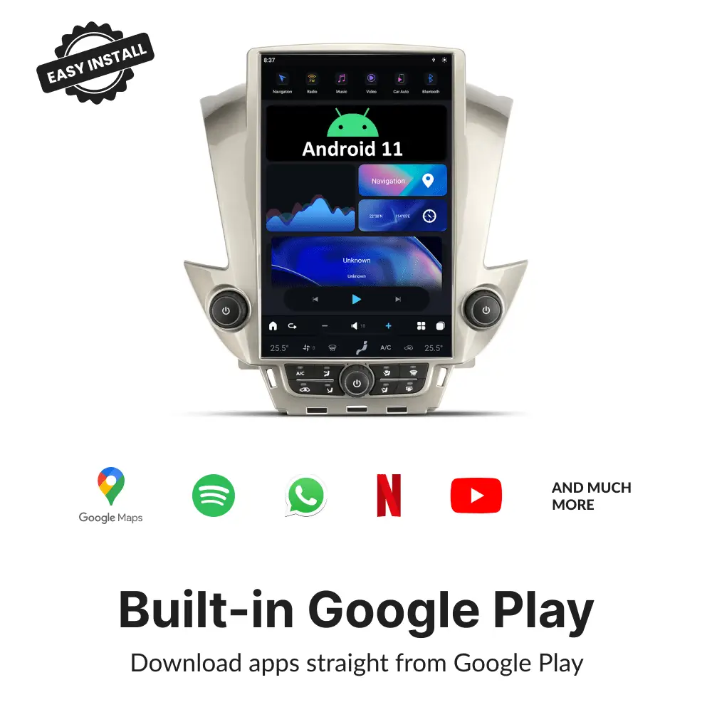 GMC Tahoe 2015-2019 — 14.4" Tesla-Style Apple Carplay Screen - Car Tech Studio