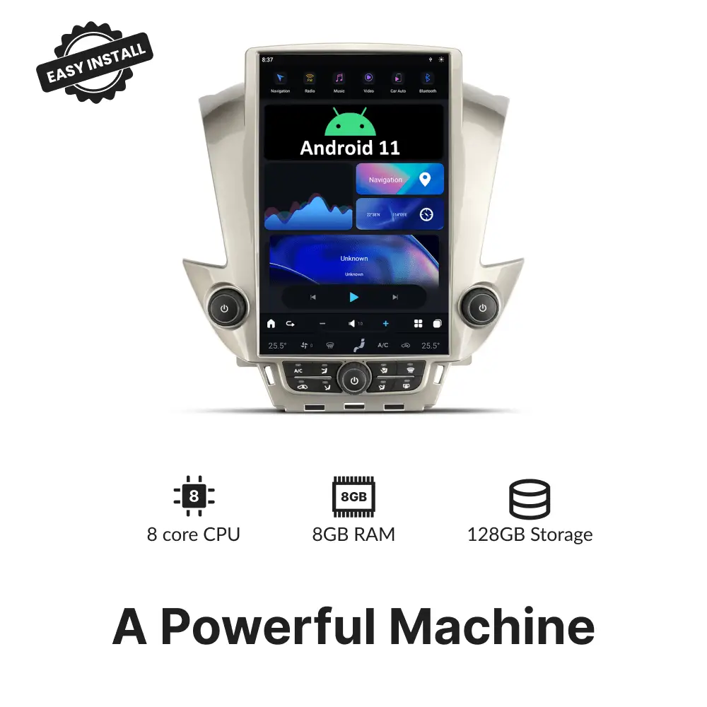 GMC Tahoe 2015-2019 — 14.4" Tesla-Style Apple Carplay Screen - Car Tech Studio