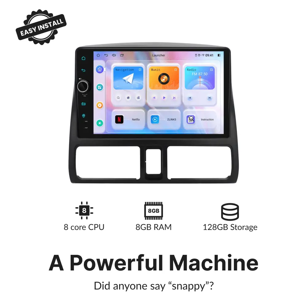 Honda CRV 2001-2006 — Premium 9” Carplay & Android Auto Head Unit - Car Tech Studio