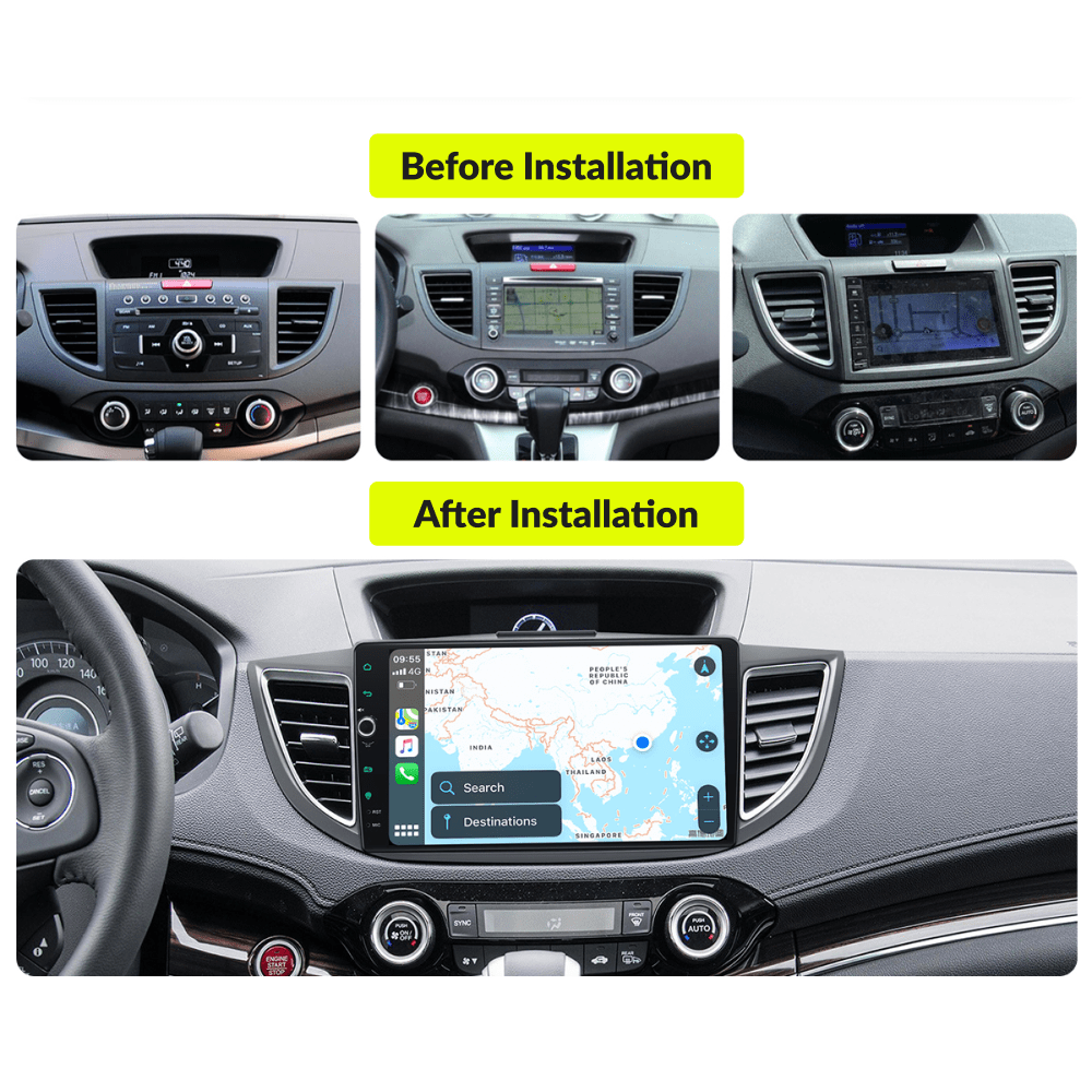 Honda CRV 2012-2016 — Premium 10.1” Carplay & Android Auto Head Unit - Car Tech Studio