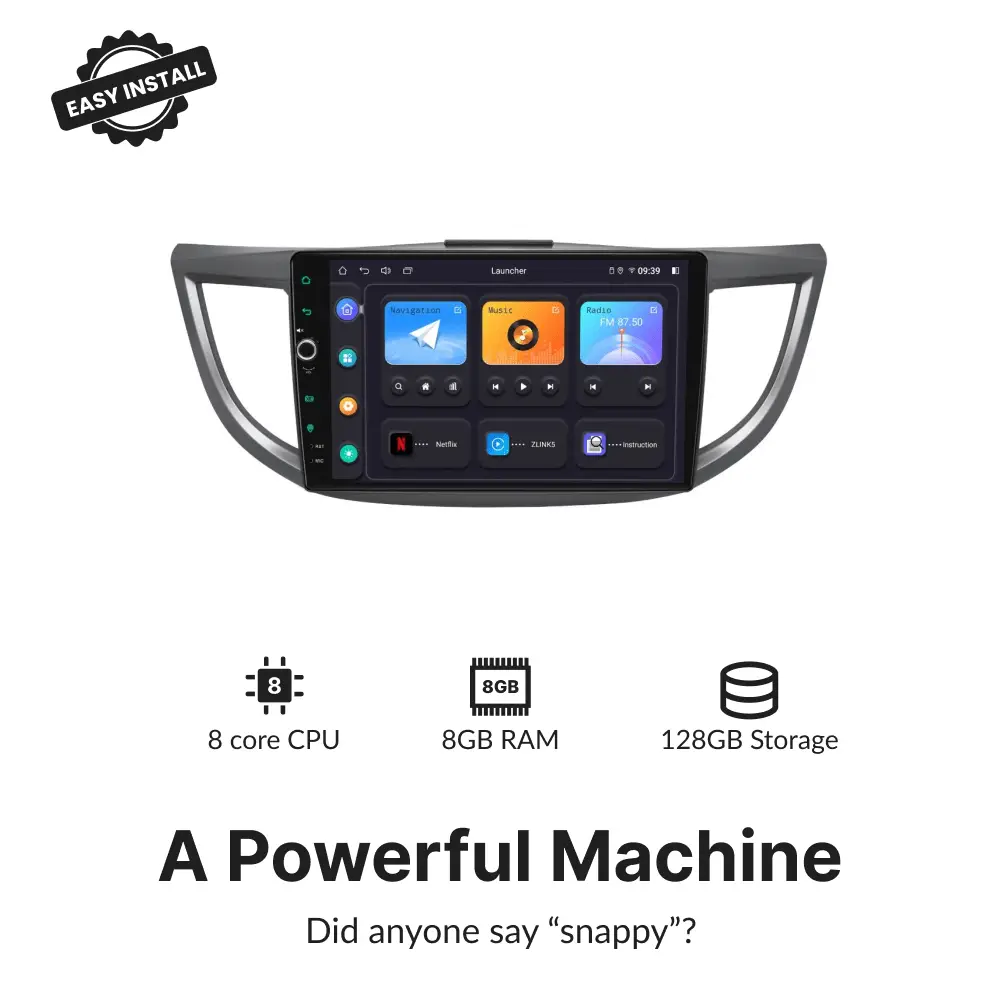 Honda CRV 2012-2016 — Premium 10.1” Carplay & Android Auto Head Unit - Car Tech Studio