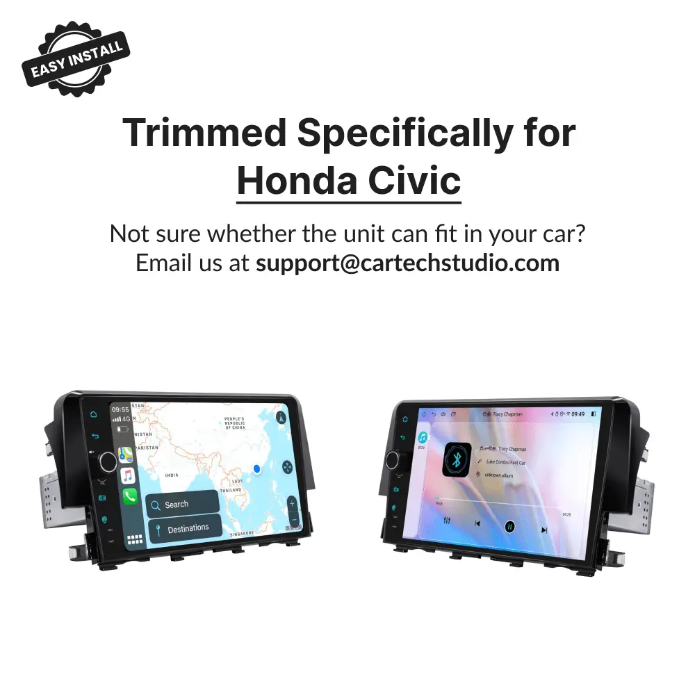 Honda Civic 2016-2021 — Premium 9” Carplay & Android Auto Head Unit - Car Tech Studio