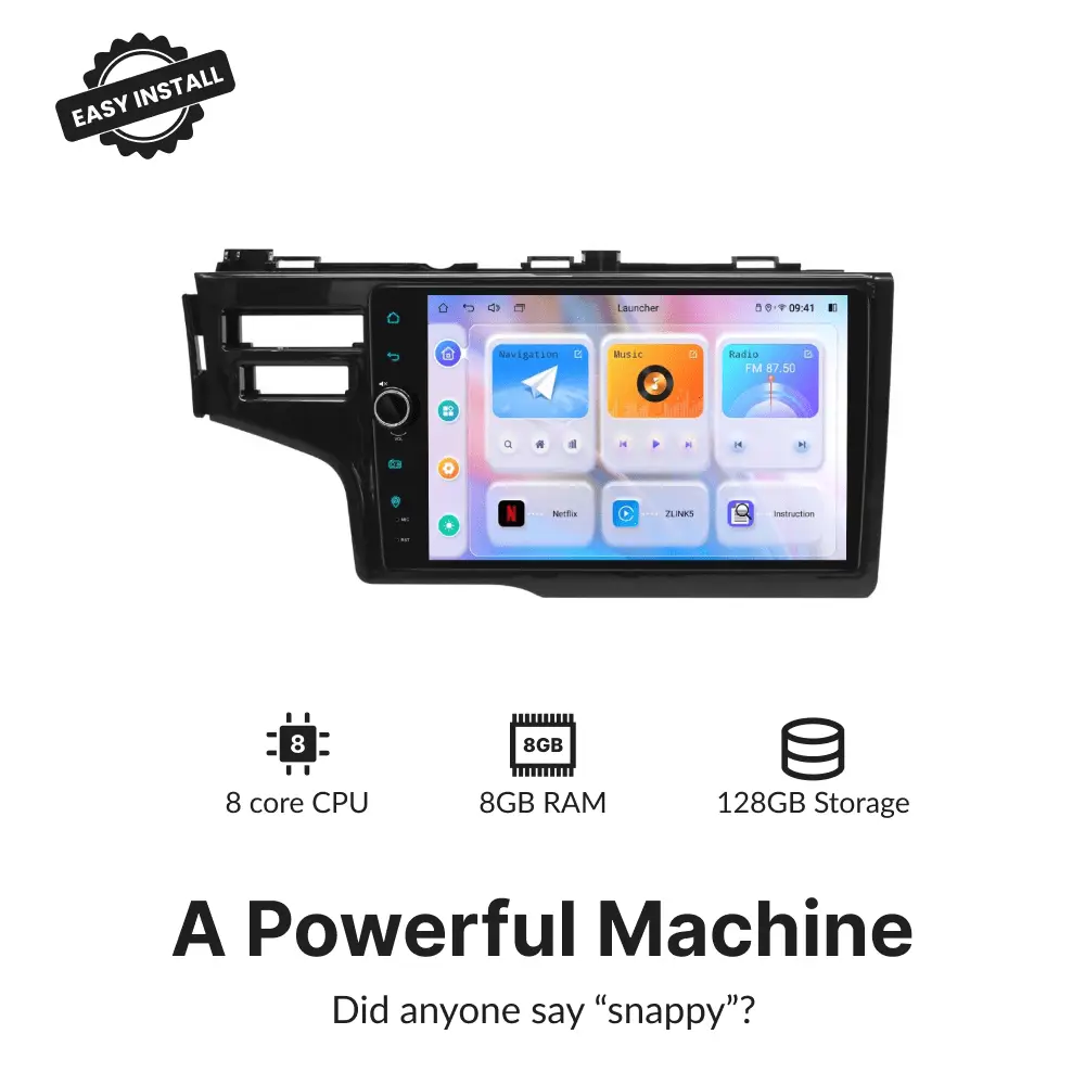 Honda Jazz/Fit 2014-2019 — Premium 9” Carplay & Android Auto Head Unit - Car Tech Studio