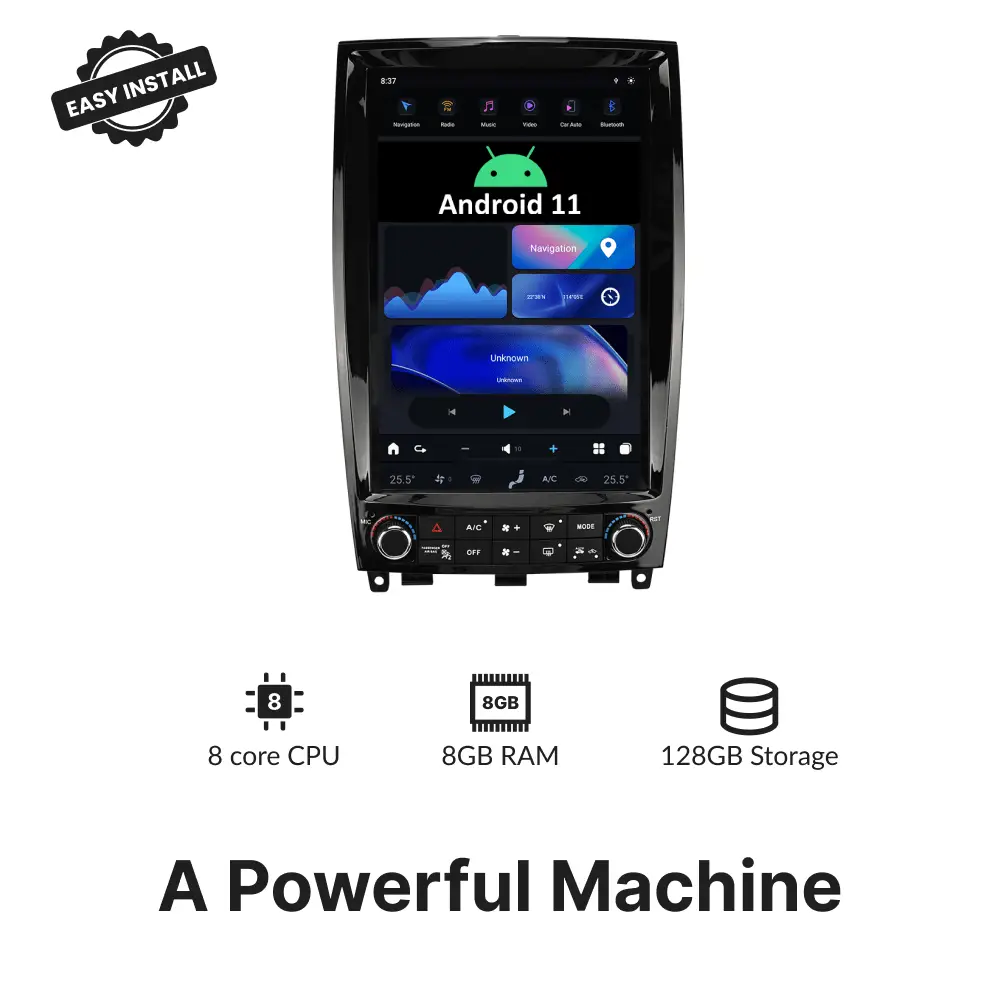 Infiniti QX50 EX Series 2008-2013 & 2015-2017 — 12.1" Tesla-Style Apple Carplay Screen - Car Tech Studio