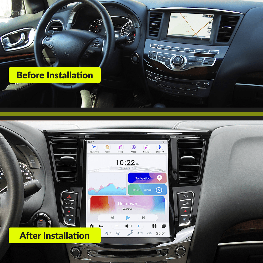Infiniti QX60 JX Series 2011-2020 — 12.1" Tesla-Style Apple Carplay Screen - Car Tech Studio