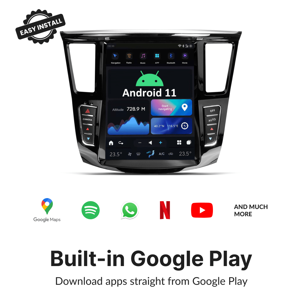 Infiniti QX60 JX Series 2011-2020 — 12.1" Tesla-Style Apple Carplay Screen - Car Tech Studio