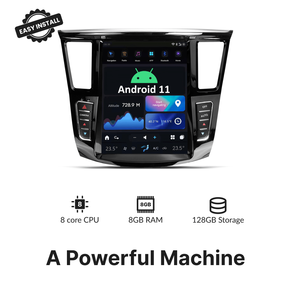 Infiniti QX60 JX Series 2011-2020 — 12.1" Tesla-Style Apple Carplay Screen - Car Tech Studio