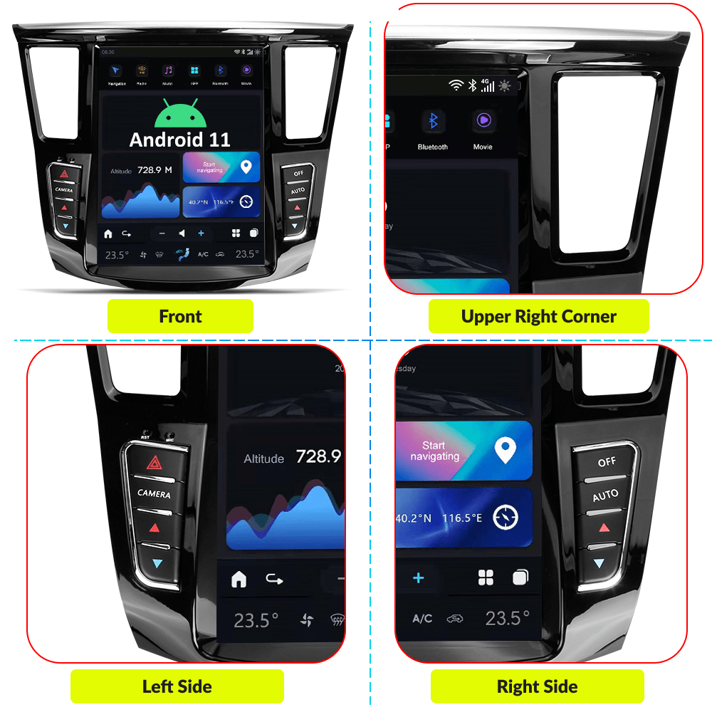 Infiniti QX60 JX Series 2011-2020 — 12.1" Tesla-Style Apple Carplay Screen - Car Tech Studio