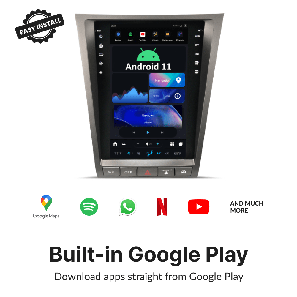Lexus GS 2004-2011 — 11.8" Tesla-Style Apple Carplay Screen - Car Tech Studio
