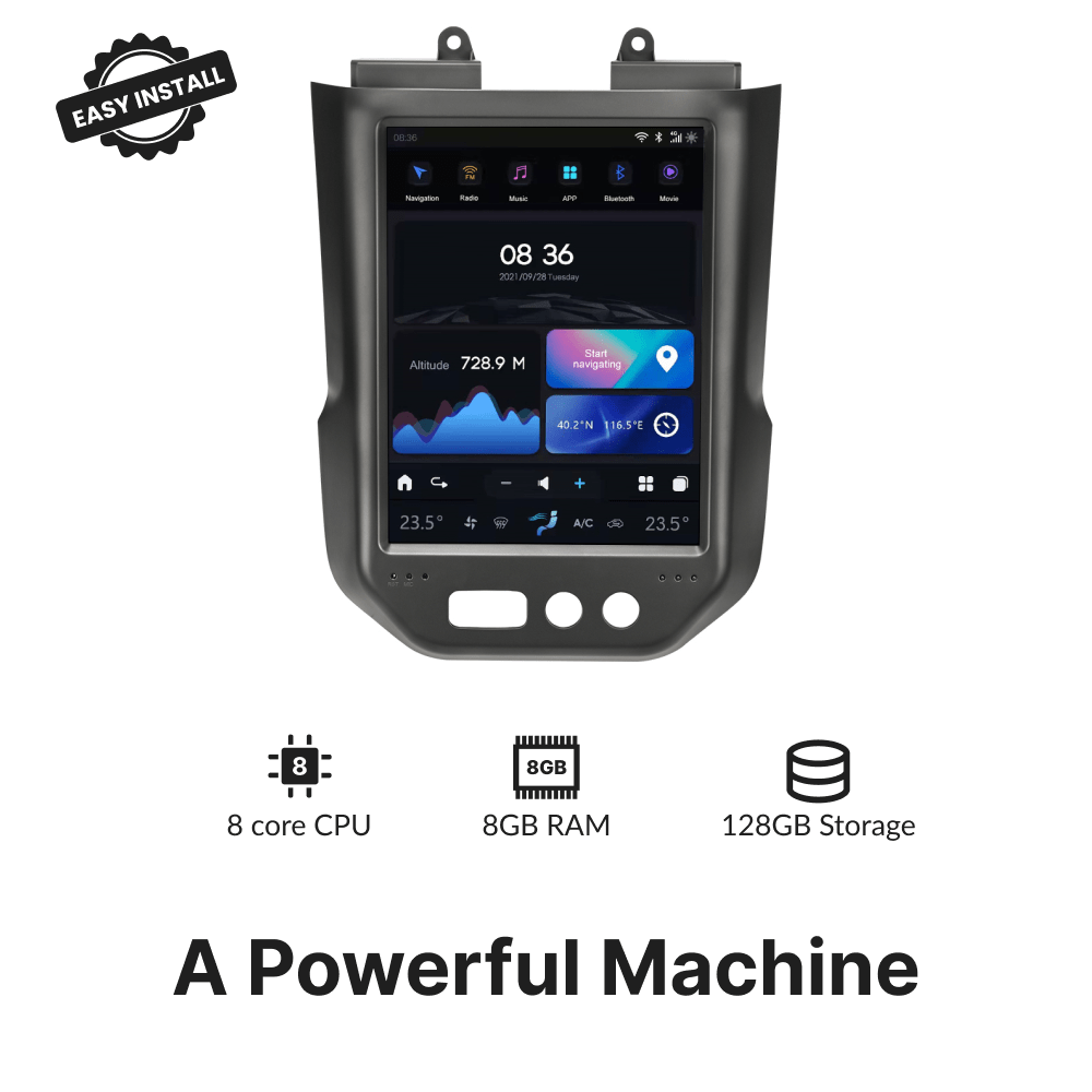Maserati GT/GC 2007-2017 — 10.5" Tesla-Style Apple Carplay Screen - Car Tech Studio