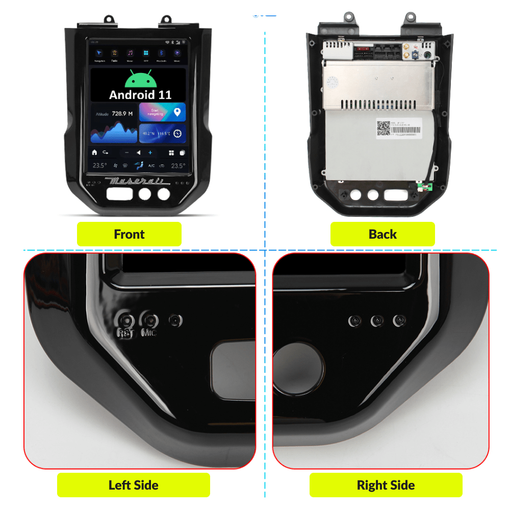 Maserati GT/GC 2007-2017 — 10.5" Tesla-Style Apple Carplay Screen - Car Tech Studio