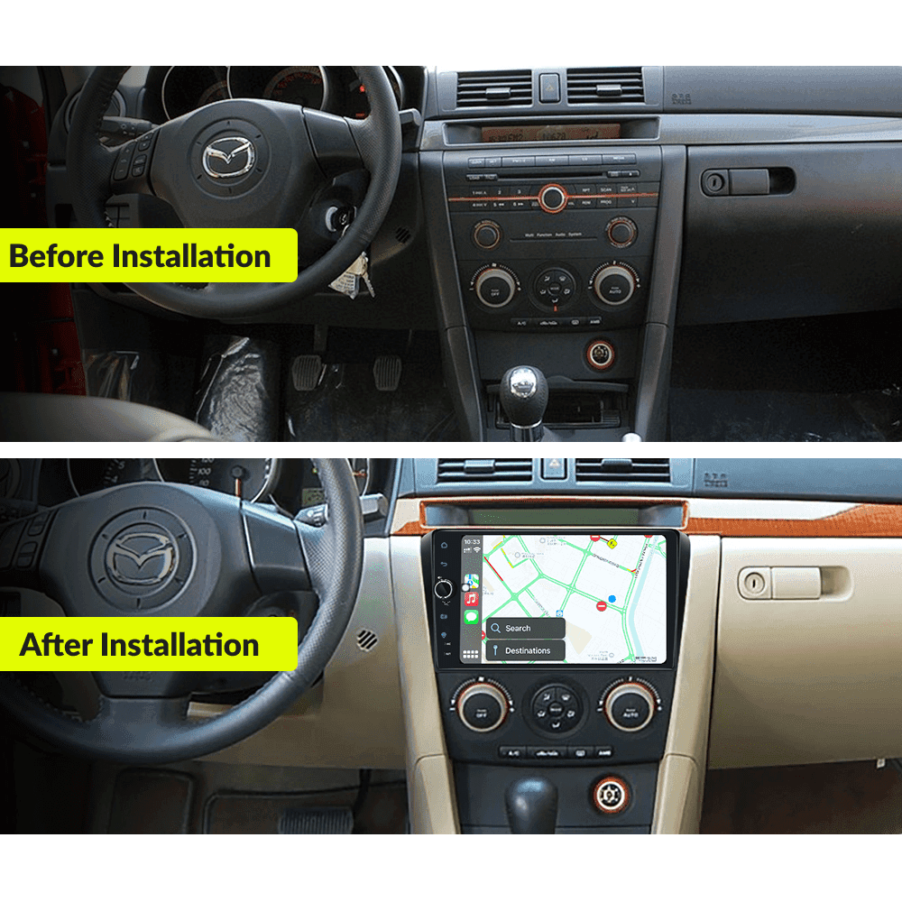 Mazda Series 3 2004-2008 — Premium 9” Carplay & Android Auto Head Unit - Car Tech Studio
