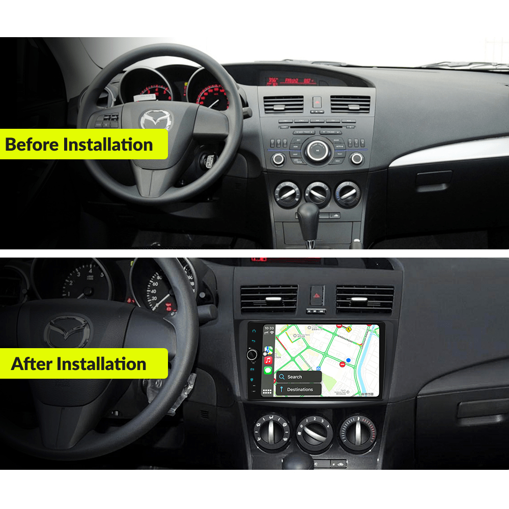 Mazda Series 3 2009-2013 — Premium 9” Carplay & Android Auto Head Unit - Car Tech Studio