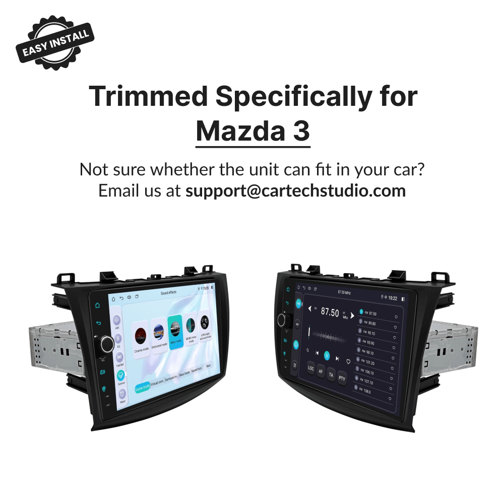 Mazda Series 3 2009-2013 — Premium 9” Carplay & Android Auto Head Unit - Car Tech Studio