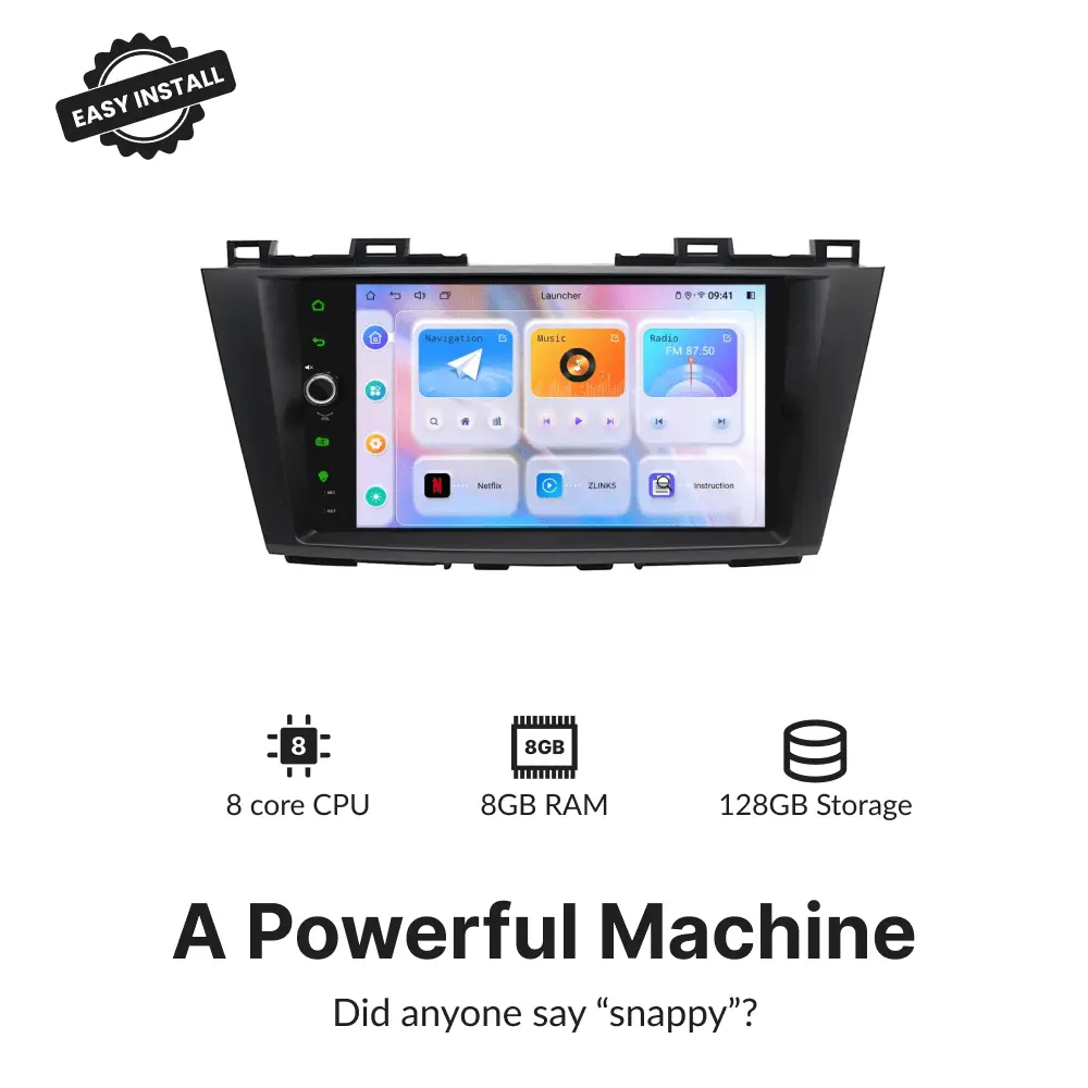 Mazda Series 5 2011-2015 — Premium 9” Carplay & Android Auto Head Unit - Car Tech Studio