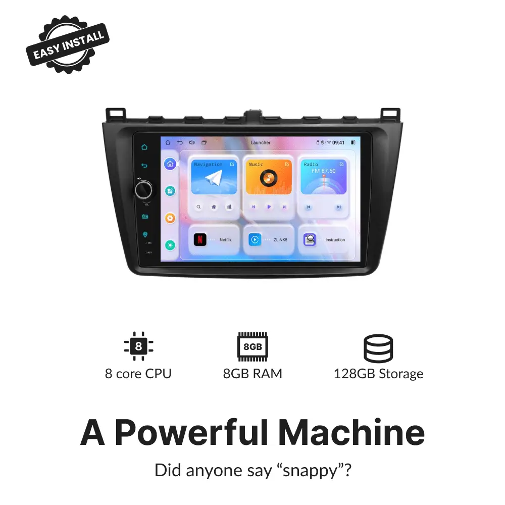 Mazda Series 6 2008-2013 — Premium 9” Carplay & Android Auto Head Unit - Car Tech Studio