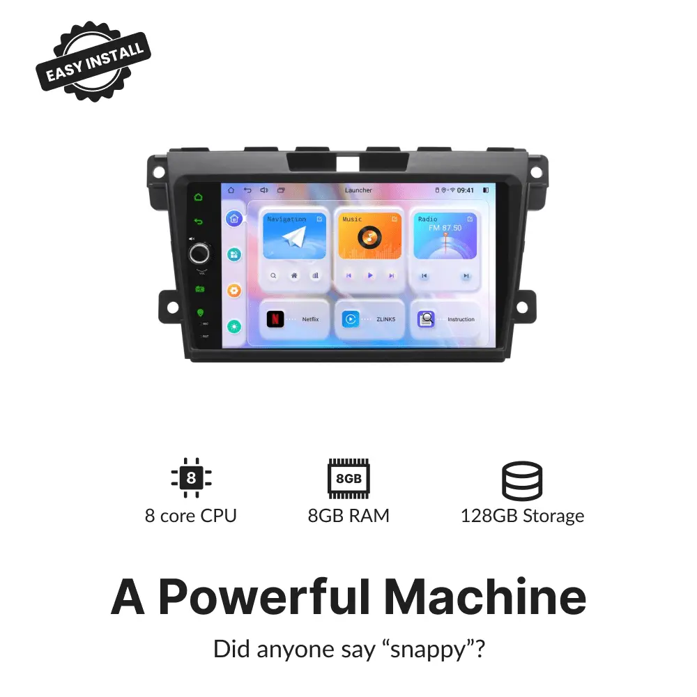 Mazda CX-7 2007-2015 — Premium 9” Carplay & Android Auto Head Unit - Car Tech Studio