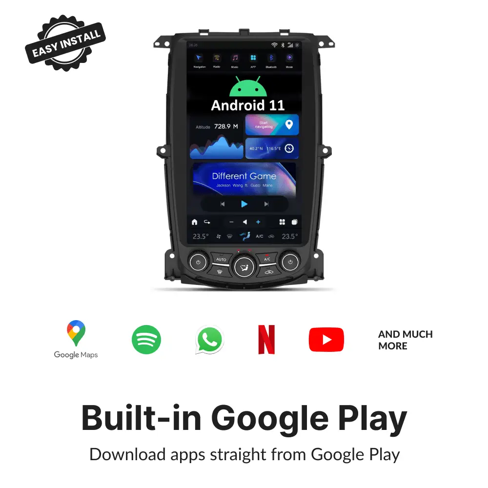 Nissan 370z 2009-2019 — 13.6" Tesla-Style Apple Carplay Screen - Car Tech Studio