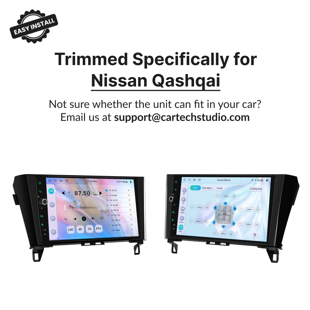 Nissan Qashqai 2014-2023 — Premium 10.1” Carplay & Android Auto Head Unit - Car Tech Studio