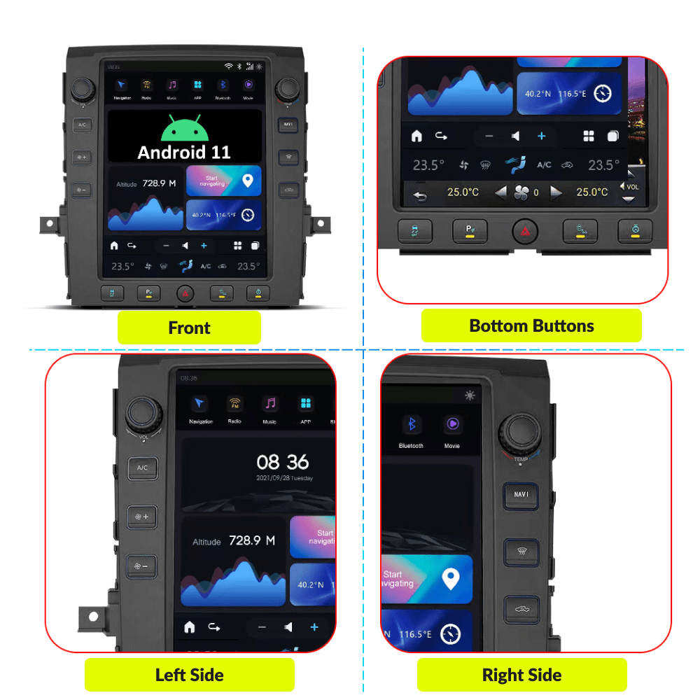 Nissan Titan 2016-2019 — 12.1" Tesla-Style Apple Carplay Screen - Car Tech Studio