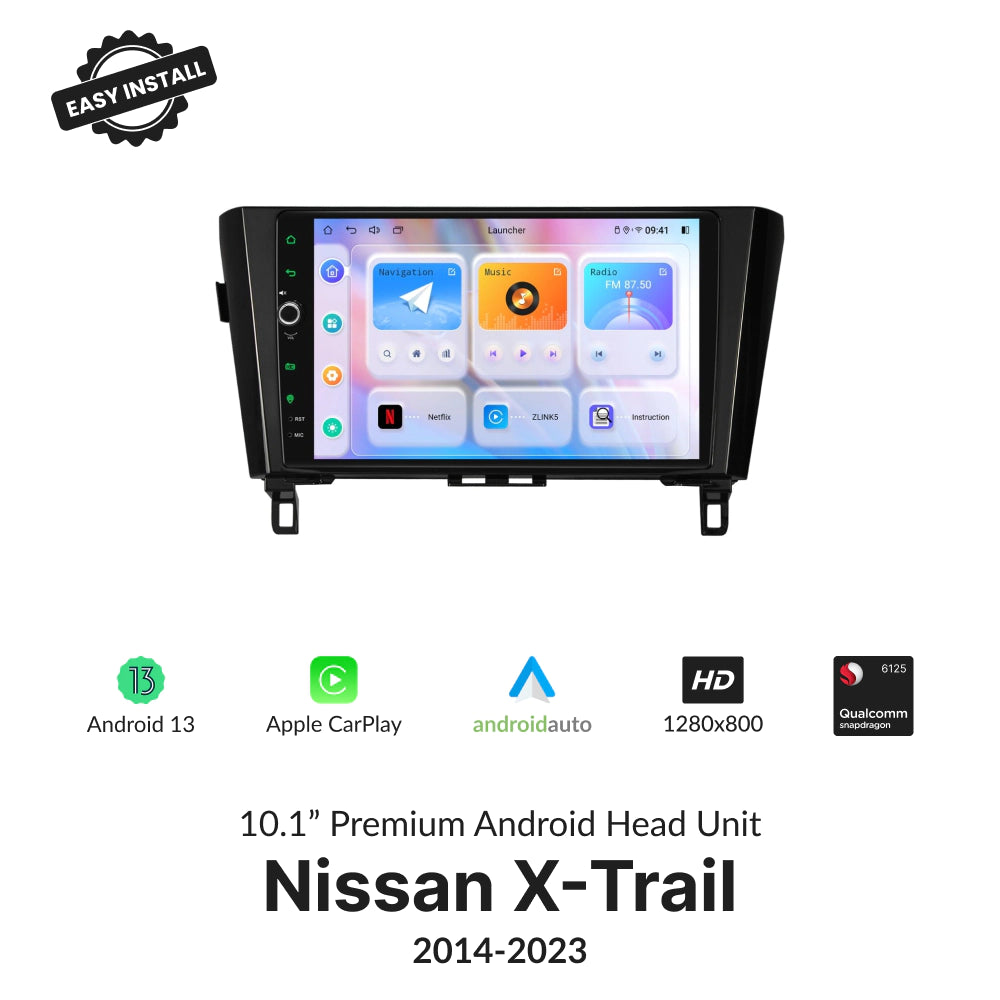 Nissan X-Trail 2014-2023 | 10.1” Wireless CarPlay Android Head
