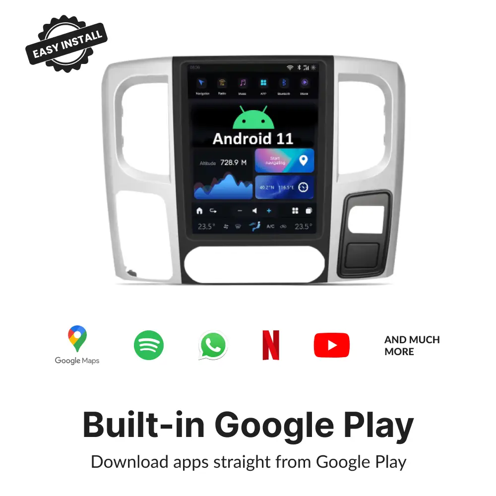Dodge RAM 2013-2019 — 12.1" Tesla-Style Apple Carplay Screen - Car Tech Studio