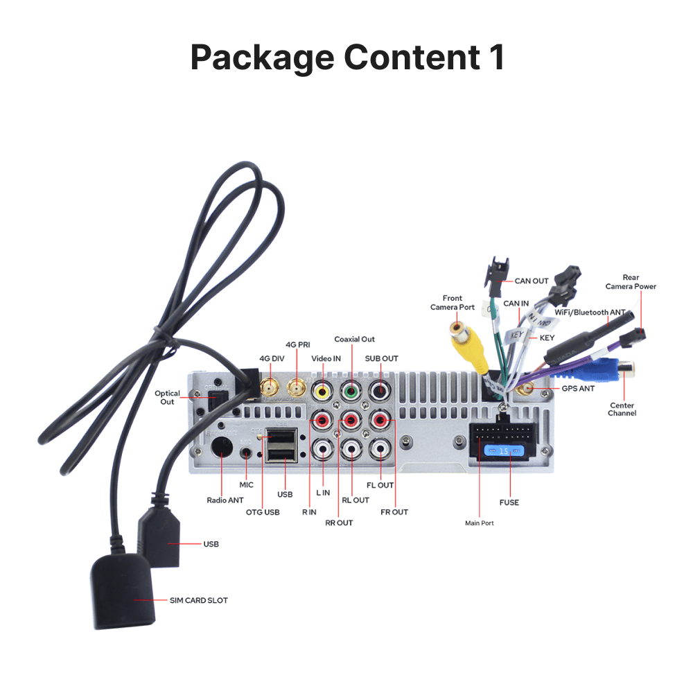 Premium Single Din 11.6” Universal Carplay & Android Auto Head Unit - Car Tech Studio