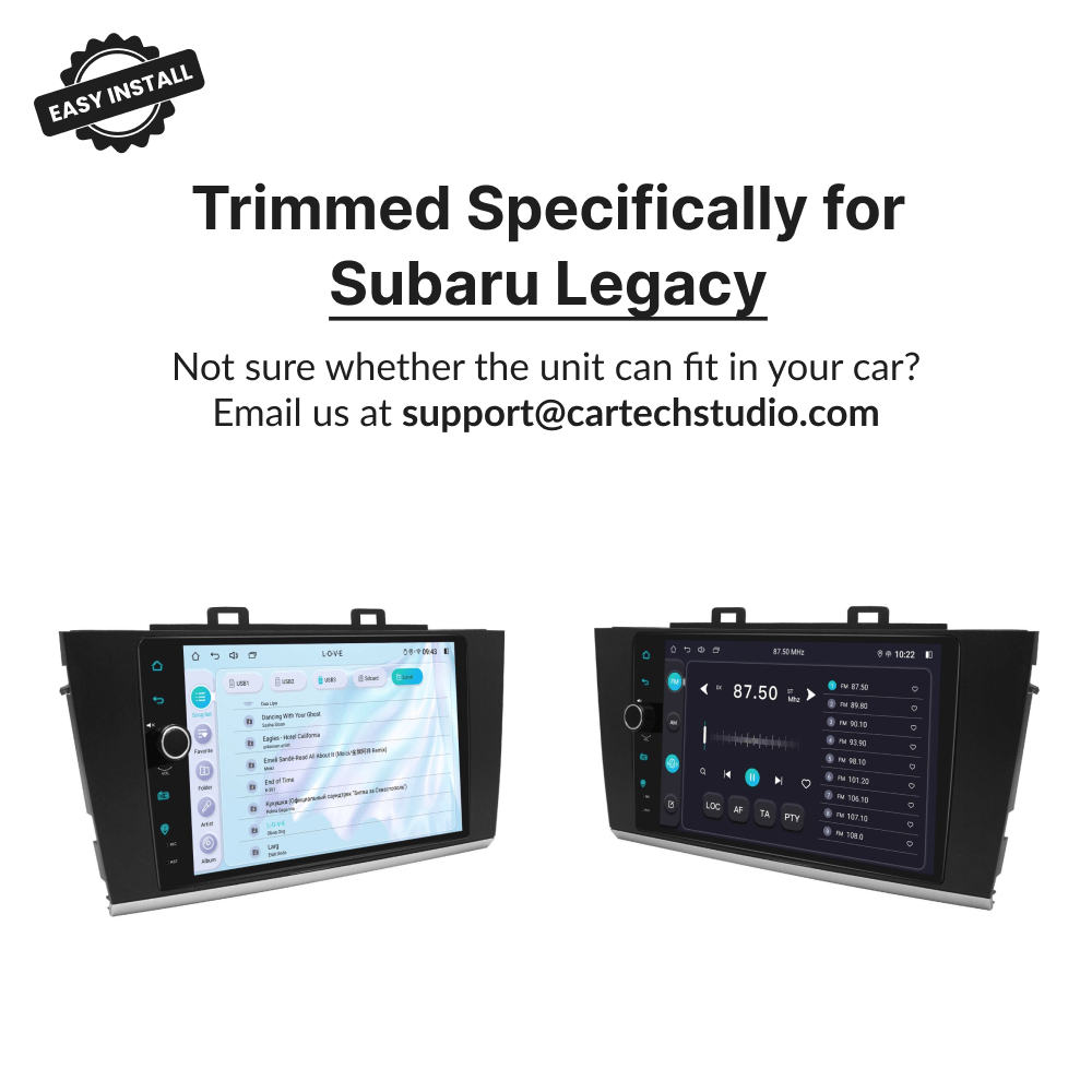 Subaru Legacy 2015-2018 — Premium 9” Carplay & Android Auto Head Unit - Car Tech Studio