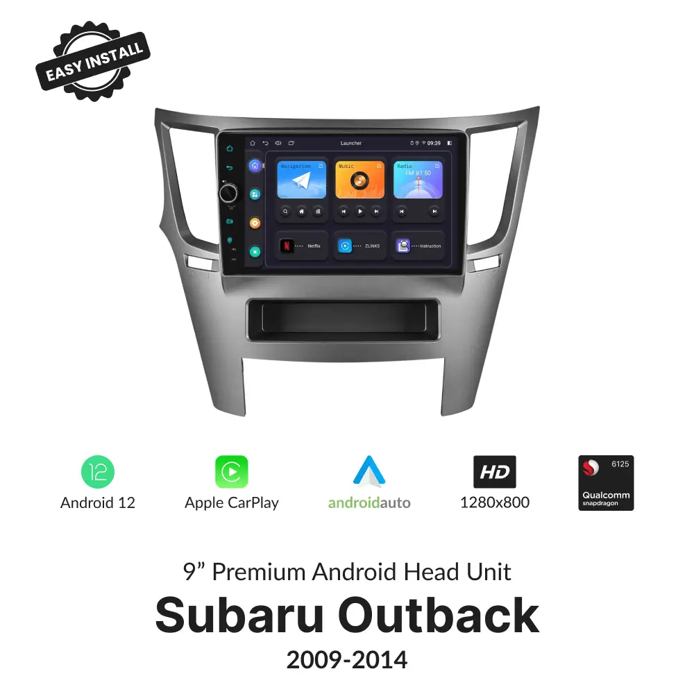 Subaru Outback 2009-2014 — Premium 9” Carplay & Android Auto Head Unit - Car Tech Studio