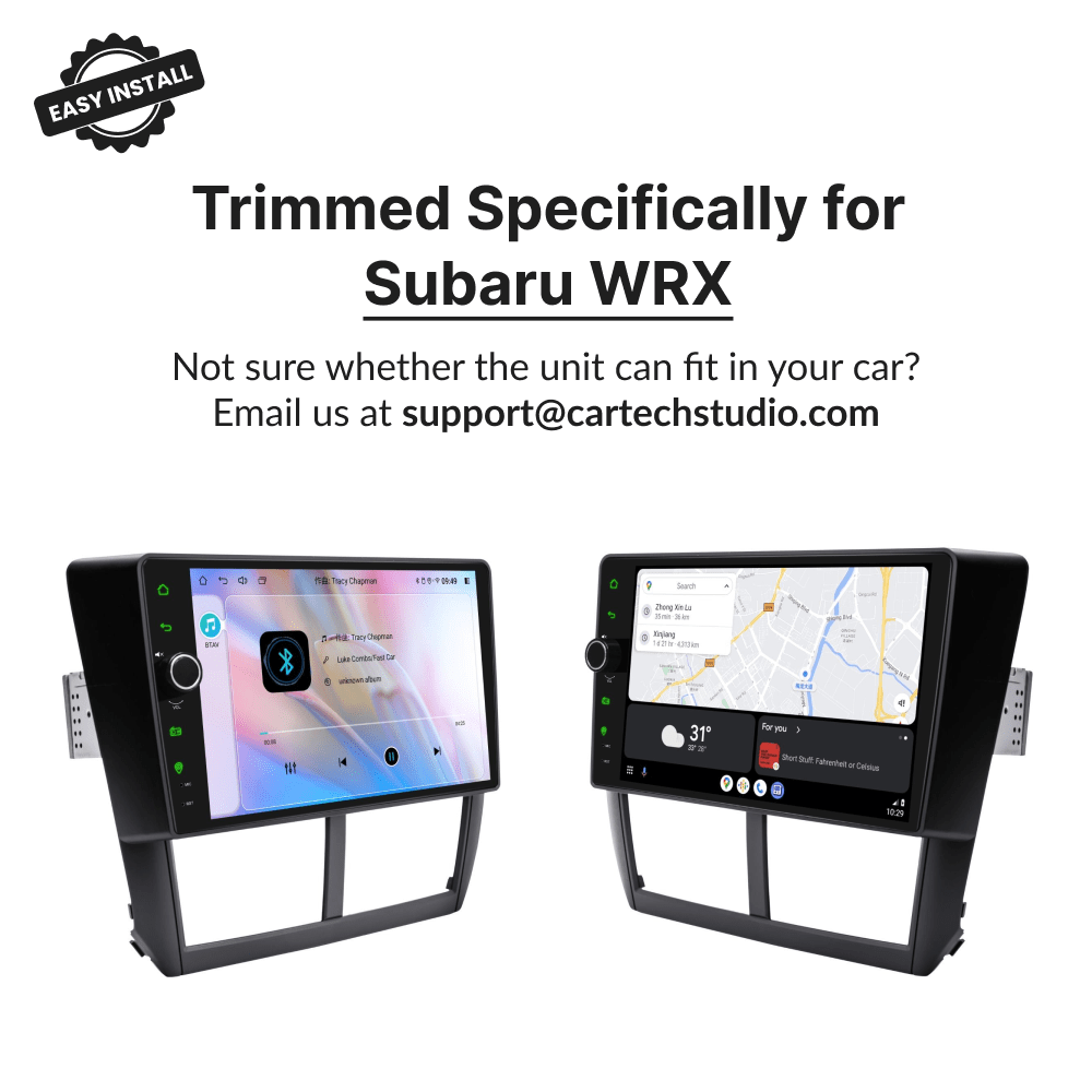 Subaru WRX 2007-2011 — Premium 9” Carplay & Android Auto Head Unit - Car Tech Studio