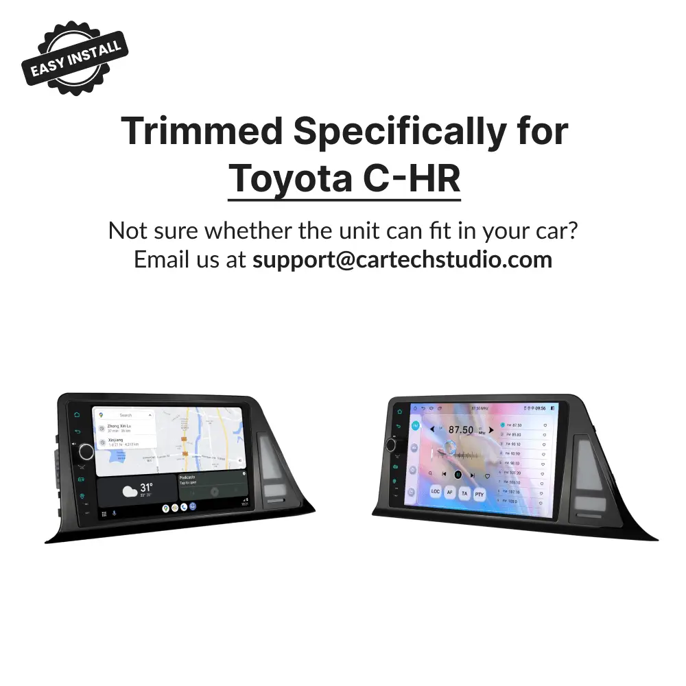 Toyota C-HR 2016-2019 — Premium 9" Carplay & Android Auto Head Unit - Car Tech Studio