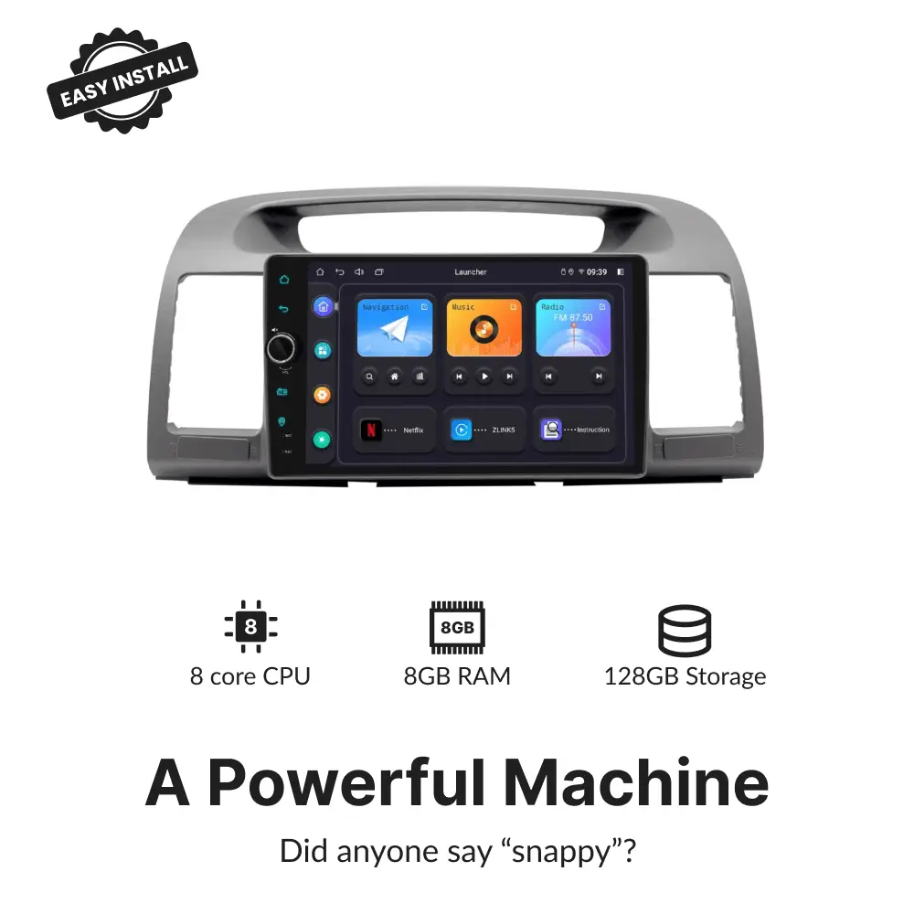 Toyota Camry 2001-2006 — Premium 9” Carplay & Android Auto Head Unit - Car Tech Studio