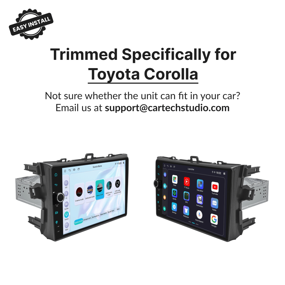 Toyota Corolla 2008-2013 — Premium 9” Carplay & Android Auto Head Unit - Car Tech Studio