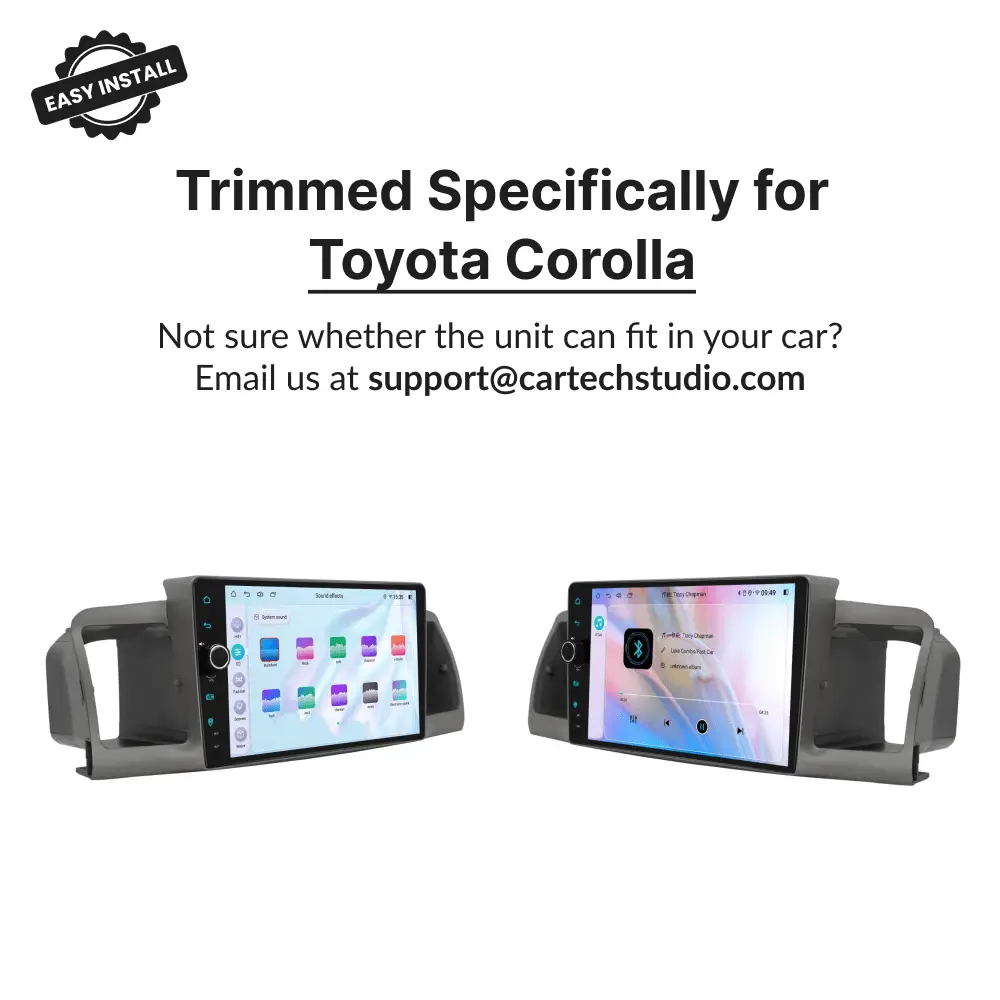 Toyota Corolla EX/E120 2001-2007 — Premium 9” Carplay & Android Auto Head Unit - Car Tech Studio