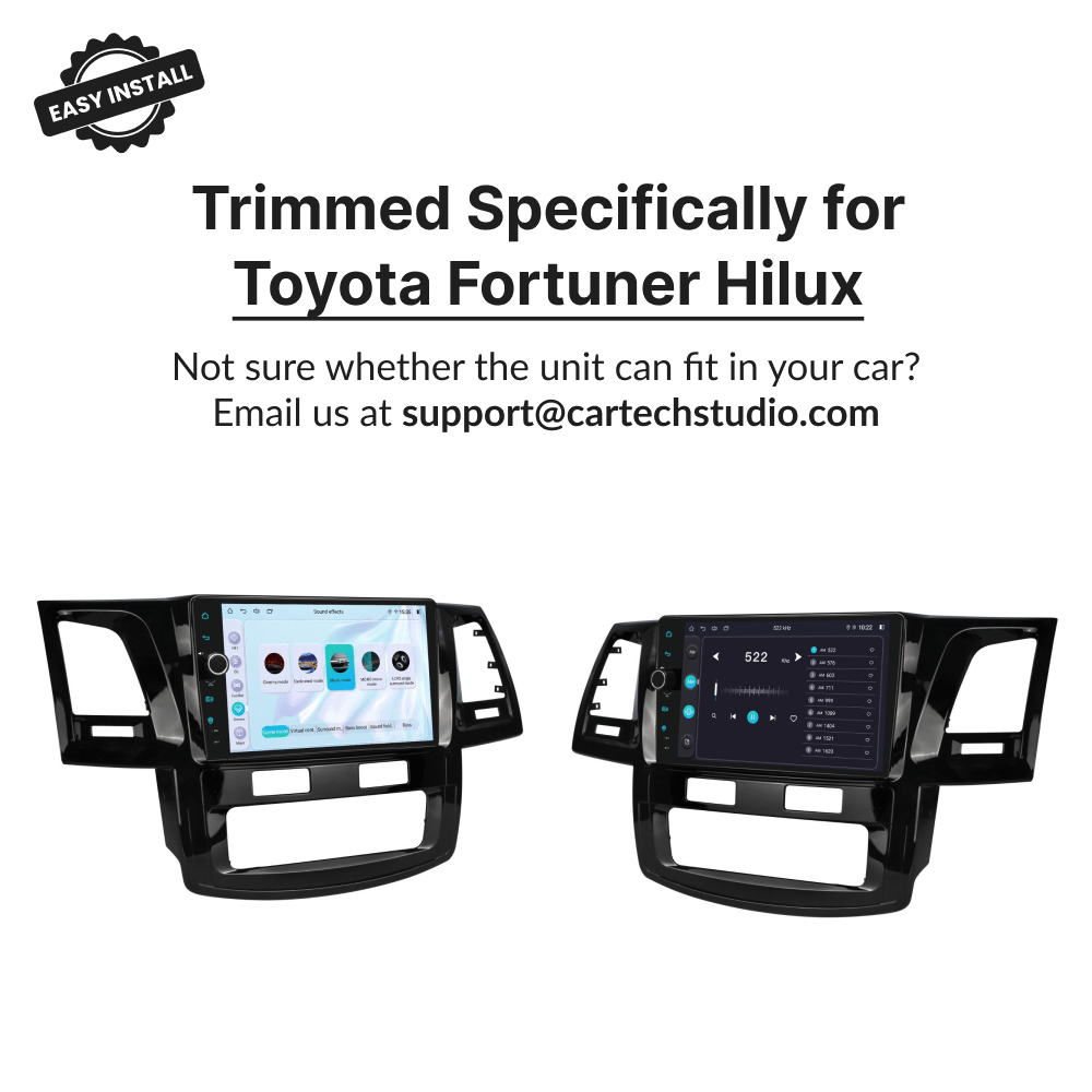 Toyota Fortuner Hilux 2007-2015 — Premium 9” Carplay & Android Auto Head Unit - Car Tech Studio