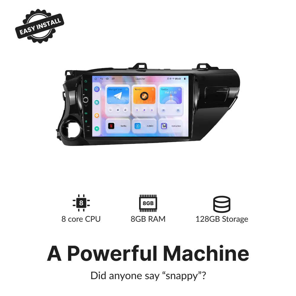 Toyota Hilux 2016-2021 — Premium 10.1” Carplay & Android Auto Head Unit - Car Tech Studio
