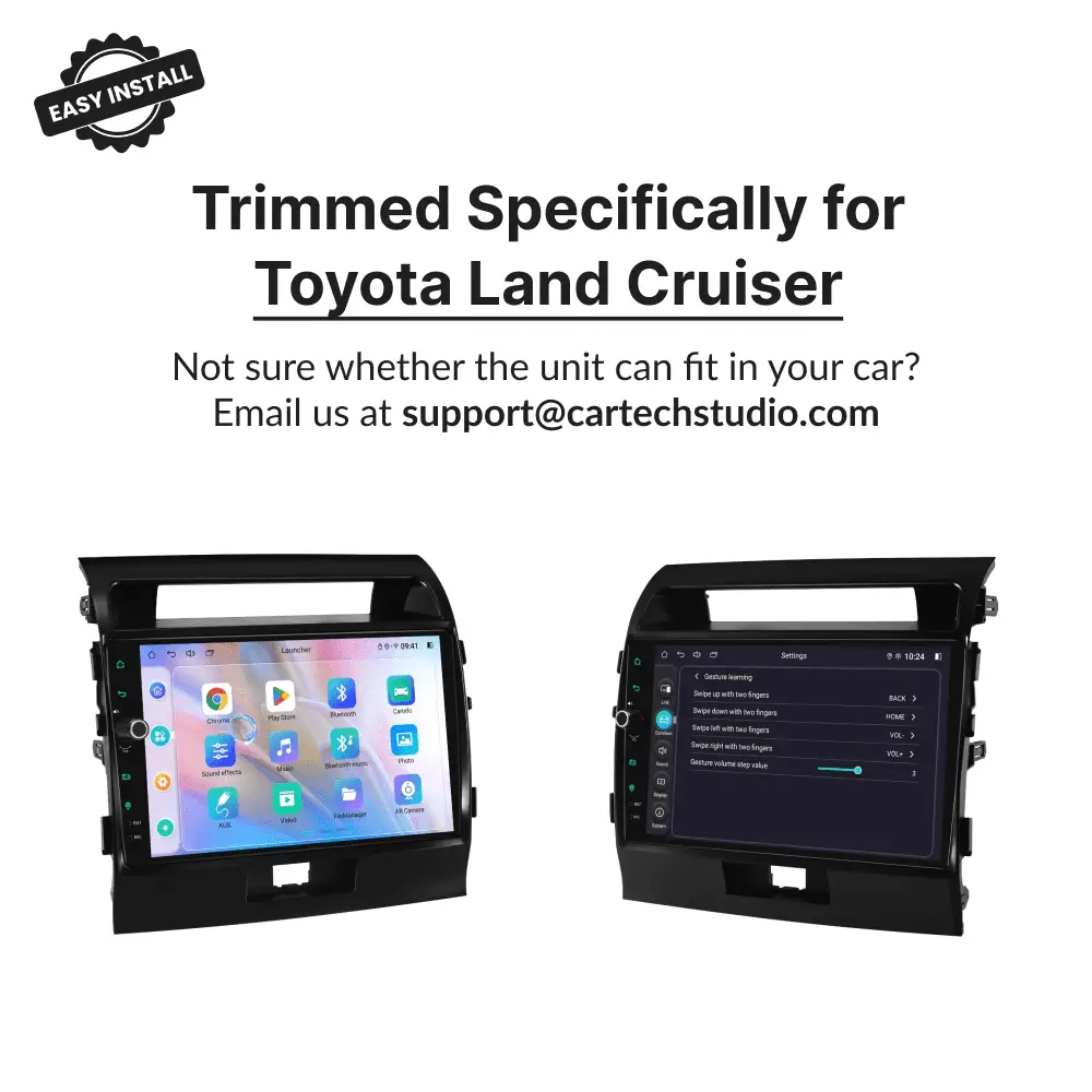 Toyota Land Cruiser LC200 2007-2015 — Premium 10.1” Carplay & Android Auto Head Unit - Car Tech Studio