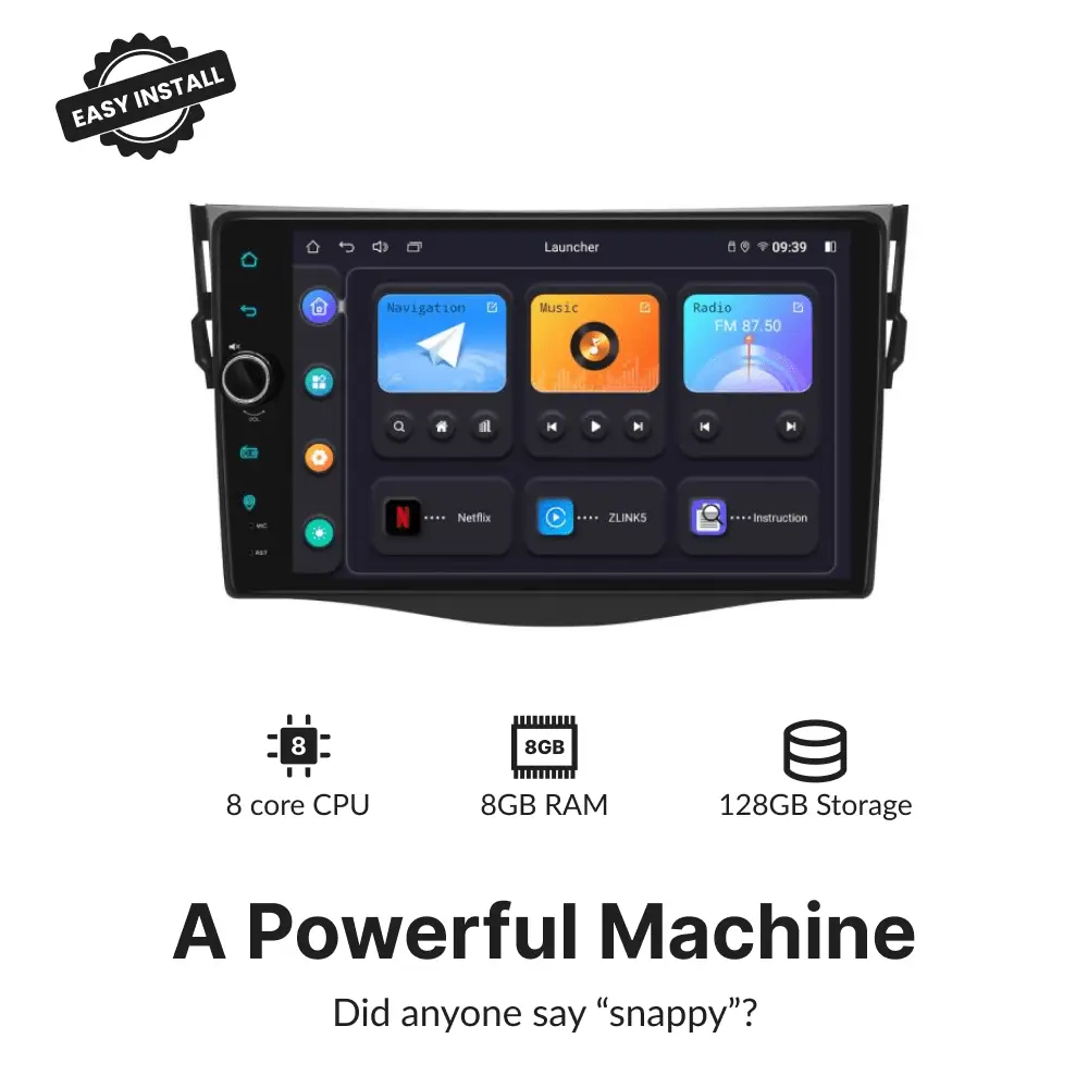 Toyota Rav4 2006-2012 — Premium 9” Carplay & Android Auto Head Unit - Car Tech Studio